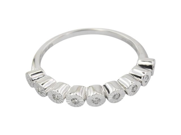 0.07 Karat Yarımtur Pırlanta Yüzük - Z026606 - 1