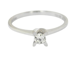 0.11 Karat Tektaş Pırlanta Yüzük - T038854 - KOÇAK DIAMOND