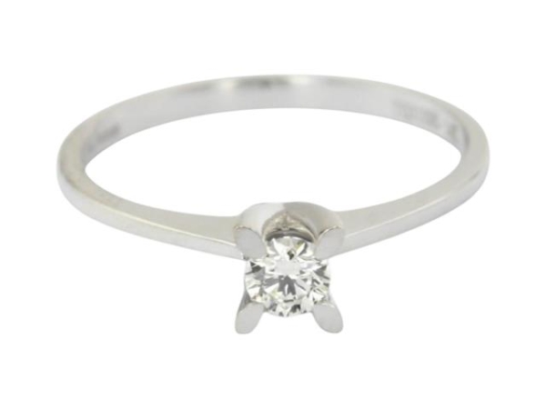 0.11 Karat Tektaş Pırlanta Yüzük - T038924 - 1