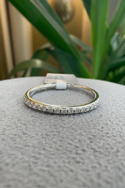 0.14 Karat Yarımtur Pırlanta Yüzük - Z023995 - 1