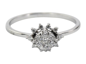 0.18 Karat Baget Pırlanta Yüzük - VZ18426 - KOÇAK DIAMOND