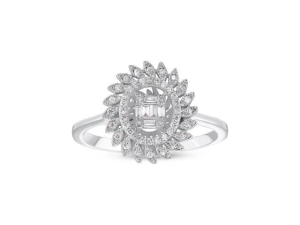 0.21 Karat Baget Pırlanta Yüzük - DZ01620 - KOÇAK DIAMOND