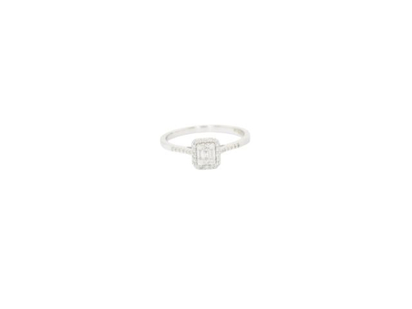 0.21 Karat Baget Pırlanta Yüzük - LZ04732 - 1