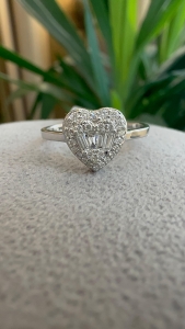 0.21 Karat Baget Pırlanta Yüzük - VZ19761 - KOÇAK DIAMOND