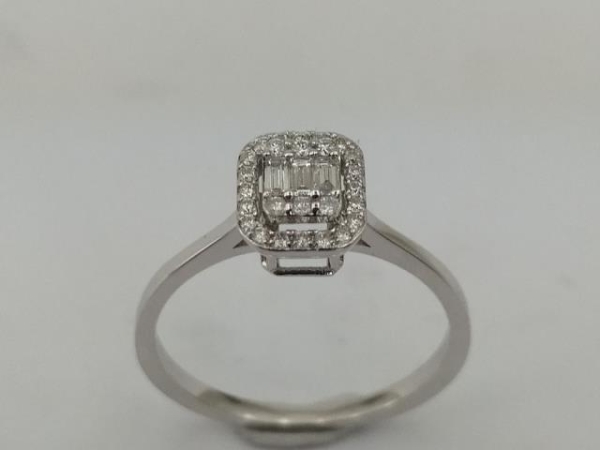 0.17 Karat Baget Pırlanta Yüzük - Z015137 - 1
