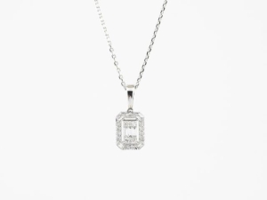 0.23 Karat Baget Pırlanta Kolye - VL00593 - KOÇAK DIAMOND