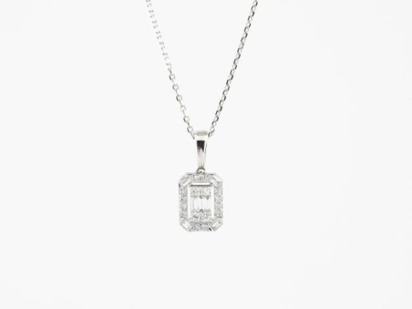 0.23 Karat Baget Pırlanta Kolye - VL00593 - 1