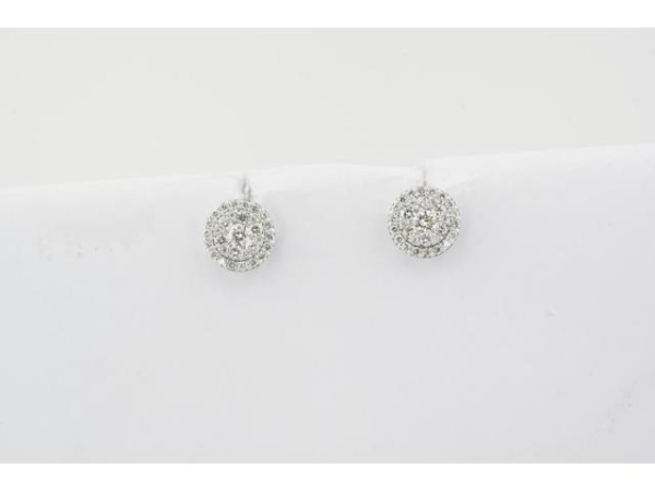 0.42 Karat Baget Pırlanta Küpe - K014246 - 1