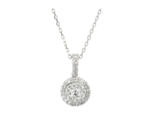 0.25 Karat Baget Pırlanta Kolye - L021826 - KOÇAK DIAMOND