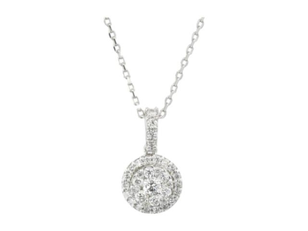 0.25 Karat Baget Pırlanta Kolye - L021826 - 1