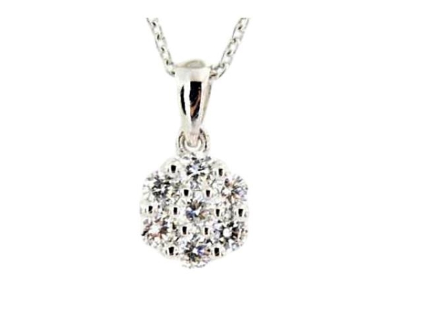 0.26 Karat Baget Pırlanta Kolye - L022252 - 1