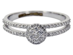 0.28 Karat Baget Pırlanta Yüzük - VZ19657 - KOÇAK DIAMOND