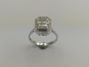 0.29 Karat Baget Pırlanta Yüzük - VZ19711 - KOÇAK DIAMOND