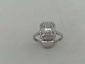 0.30 Karat Baget Pırlanta Yüzük - VZ19947 - KOÇAK DIAMOND