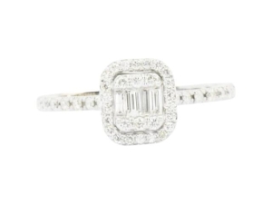 0.32 Karat Baget Pırlanta Yüzük - VZ17515 - KOÇAK DIAMOND