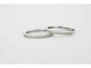 0.32 Karat Halka Pırlanta Küpe - K014193 - KOÇAK DIAMOND