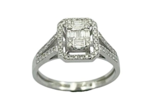 0.33 Karat Baget Pırlanta Yüzük - VZ19688 - KOÇAK DIAMOND