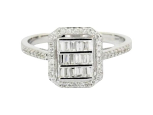 0.34 Karat Baget Pırlanta Yüzük - VZ16985 - KOÇAK DIAMOND