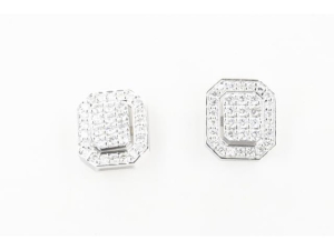 0.48 Karat Baget Pırlanta Küpe - VK03823 - KOÇAK DIAMOND