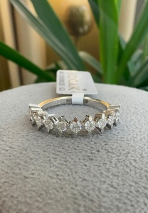 0.49 Karat Yarımtur Pırlanta Yüzük - Z020207 - KOÇAK DIAMOND