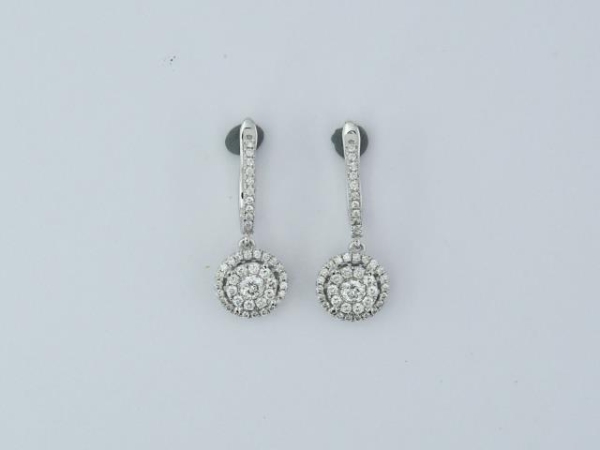 1.11 Karat Baget Pırlanta Küpe - K013190 - 1