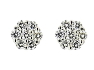 0.50 Karat Baget Pırlanta Küpe - K014709 - KOÇAK DIAMOND