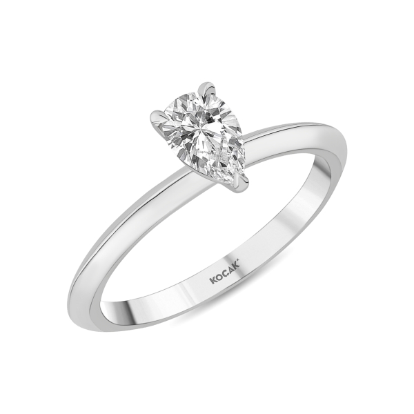 0.50 Karat Tektaş Pırlanta Yüzük - T056411 - 1