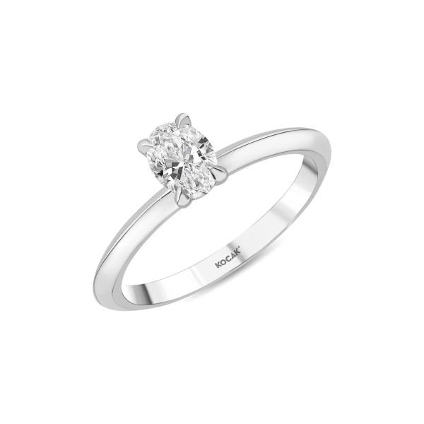 0.50 Karat Tektaş Pırlanta Yüzük - T056419 - 1