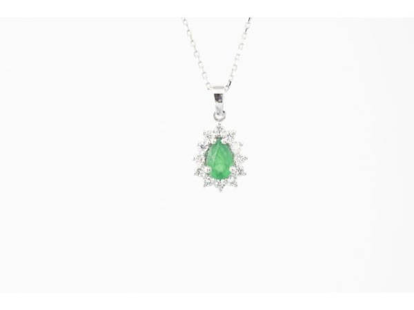0.54 Karat Renkli Taşlı Pırlanta Kolye - RL10948 - 1