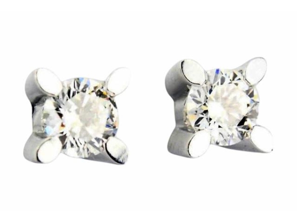 0.61 Karat Tektaş Pırlanta Küpe - K014760 - 1