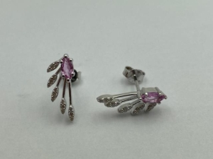 0.67 Karat Renkli Taşlı Pırlanta Küpe - RK05176 - KOÇAK DIAMOND