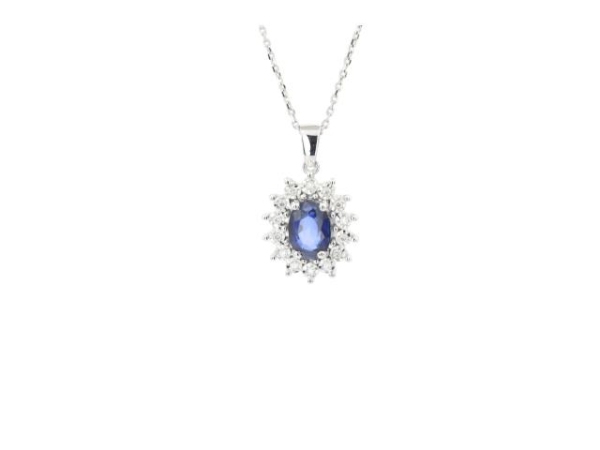 0.98 Karat Renkli Taşlı Pırlanta Kolye - RL10894 - 1