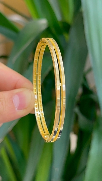 14 Ayar Altın 2 Sıralı Ajda Kelepçe - 1