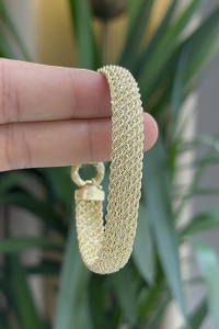 14 Ayar Altın 6 Sıralı Halat Bileklik - bende