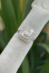 14 Ayar Altın Baget Yüzük - bende