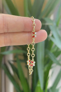 14 Ayar Altın Kelebekli Bileklik - bende