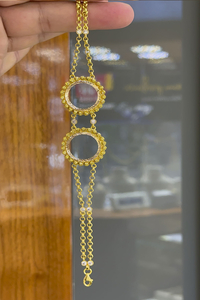 14 Ayar Altın Çeyrek Çerçeveli Bileklik - bende