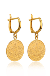 22 Ayar Altın Çeyrek Reşatlı Küpe - bende