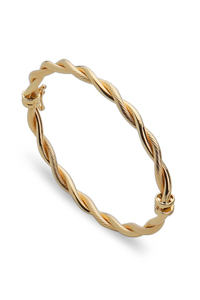 14 Ayar Altın Çift Burgu Kelepçe - bende