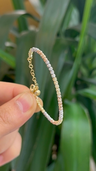 14 Ayar Altın Dorikalı Çocuk Kelepçe - 1