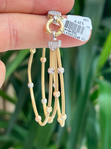 14 Ayar Altın Dorikalı Kalze Bileklik - 1