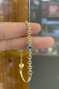 14 Ayar Altın Gözlü Bileklik - bende