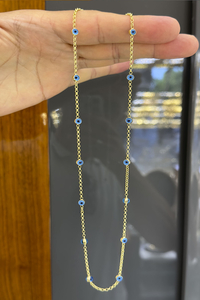 14 Ayar Altın Gözlü Kolye - bende