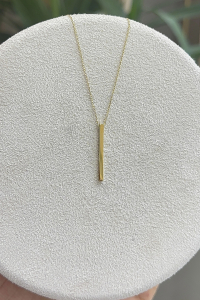 14 Ayar Altın Çizgi Kolye - bende