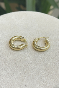 14 Ayar Altın Halka Küpe - bende