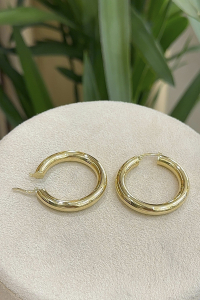 14 Ayar Altın Halka Küpe - bende