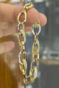 14 Ayar Altın Hallow Bileklik - bende