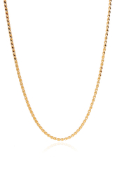 14 Ayar Altın İnce Pullu Zincir - 2