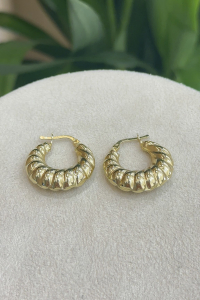 14 Ayar Altın İstiridye Küpe - bende