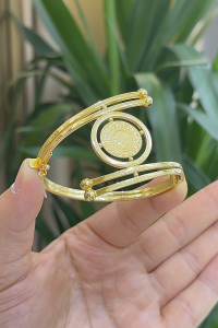 14 Ayar Çeyrek Altınlı Kelepçe - bende